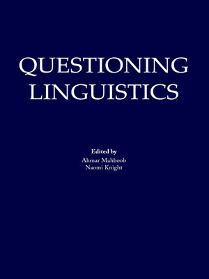 cover image of Questioning Linguistics